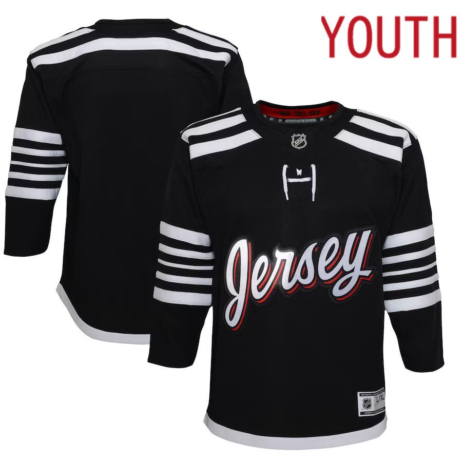 Youth New Jersey Devils Black Alternate Premier NHL Jersey